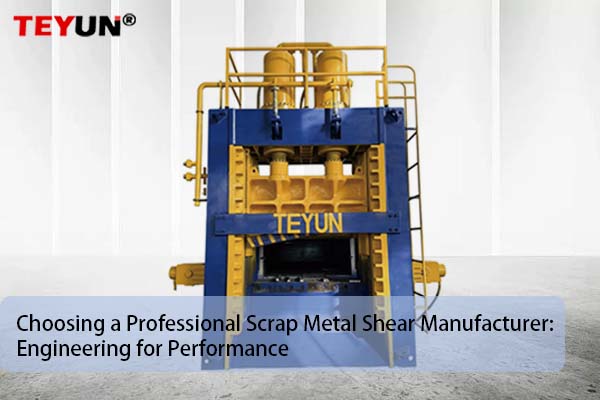 Choosing a Professional Scrap Metal Shear Manufacturer: Engineering for Performance