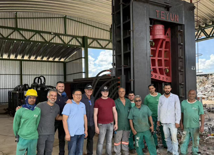 Teyun 800T Heavy-Duty Hydraulic Scrap Shear Baler Successfully Dispatched to Australia