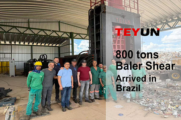 TEYUN Engineers Successfully Install 800ton Baler shear at Brazil